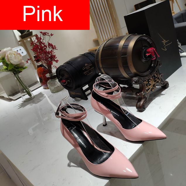 Giuseppe Zanotti original patent calfskin 85mm heel pumps GZ0011