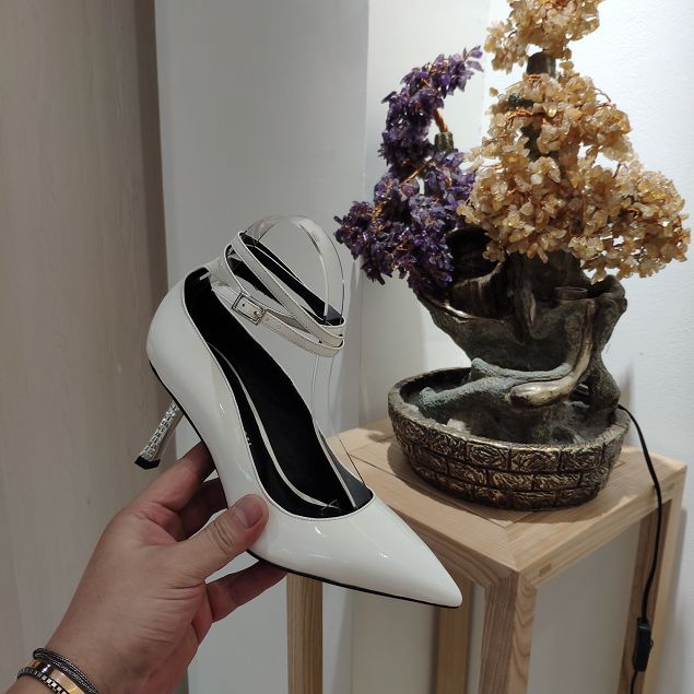 Giuseppe Zanotti original patent calfskin 85mm heel pumps GZ0011
