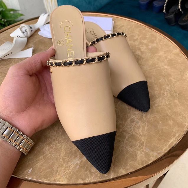 CC original lambskin mules G36044