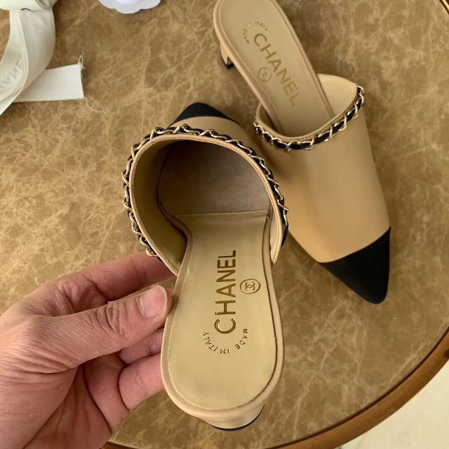CC original lambskin mules G36044