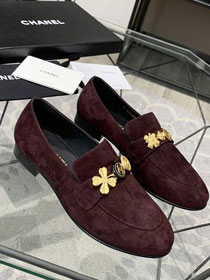 CC original suede loafers G36421 wine red