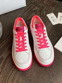 CC original calfskin sneakers G35934 pink&white