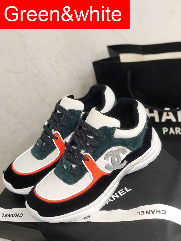 CC original calfskin&Fabric sneakers G34360-2