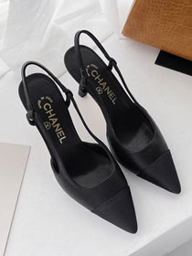 CC original lambskin&grosgrain 75mm pumps G36361 