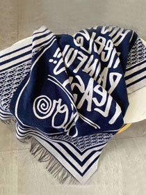 Dior original cashmere blanket DS0001 blue