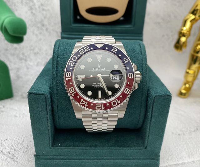 Rolex swiss mechanical movement watch R0001 red&blue