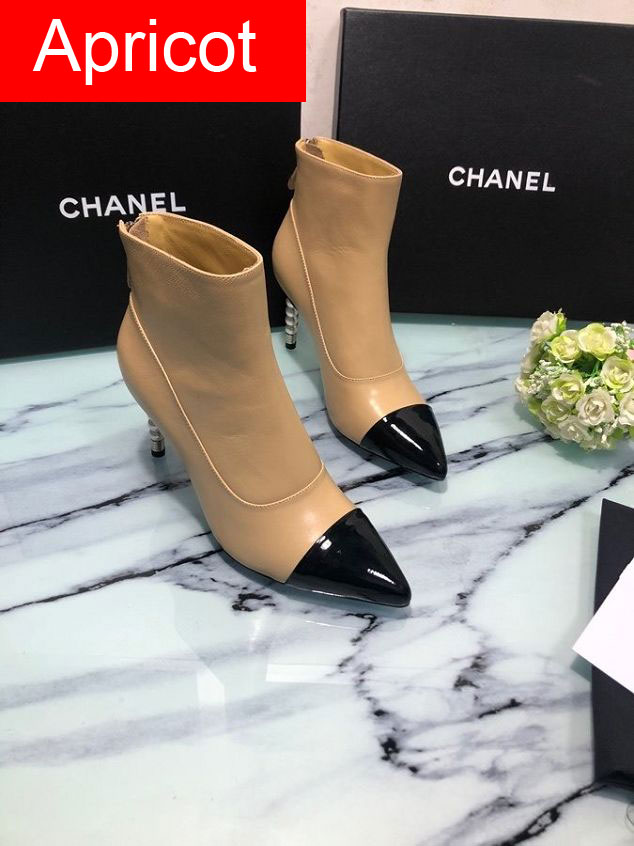 CC original calfskin 50mm ankle boots G36307 