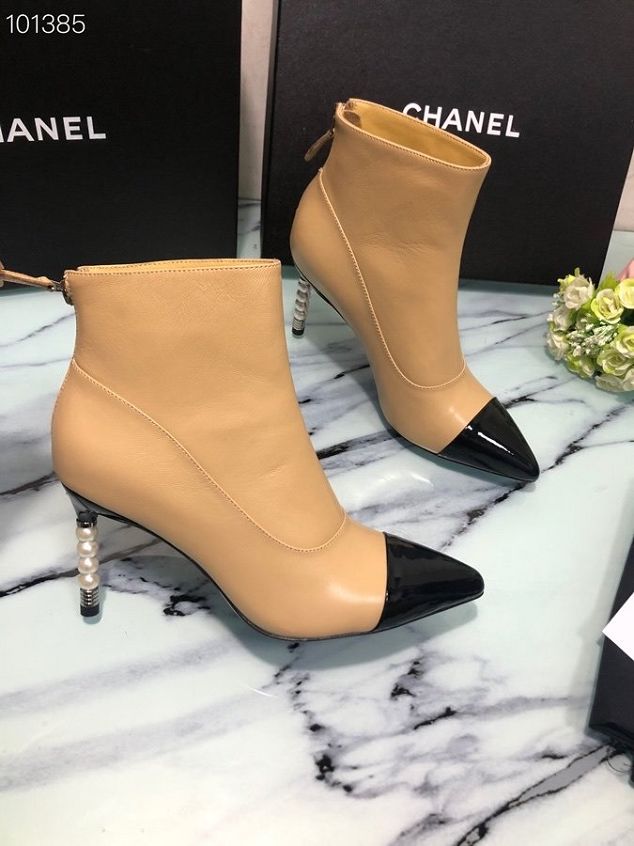 CC original calfskin 50mm ankle boots G36307 