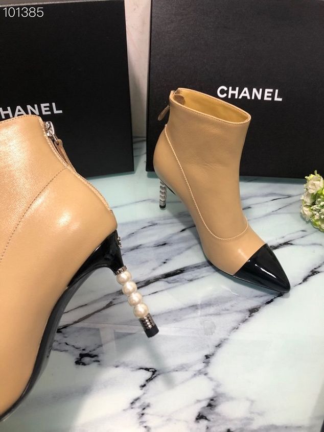 CC original calfskin 50mm ankle boots G36307 