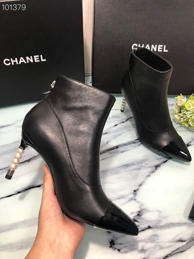 CC original calfskin 50mm ankle boots G36307 