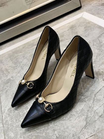 CC original lambskin 50mm heel pumps G35559