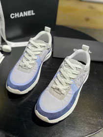 CC original suede&fabric sneakers G35512 light blue