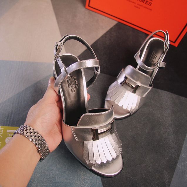 Hermes original calfskin 100mm sandal HS0114