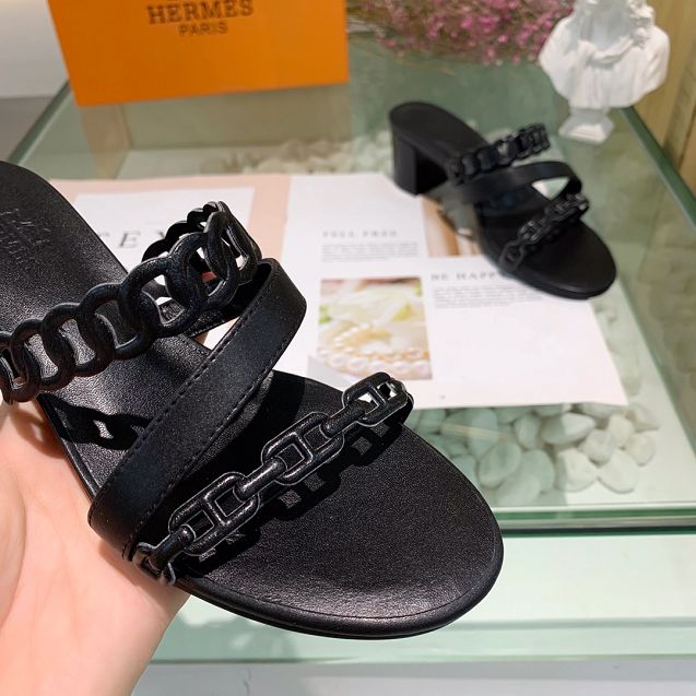 Hermes original calfskin 55mm sandal HS0053