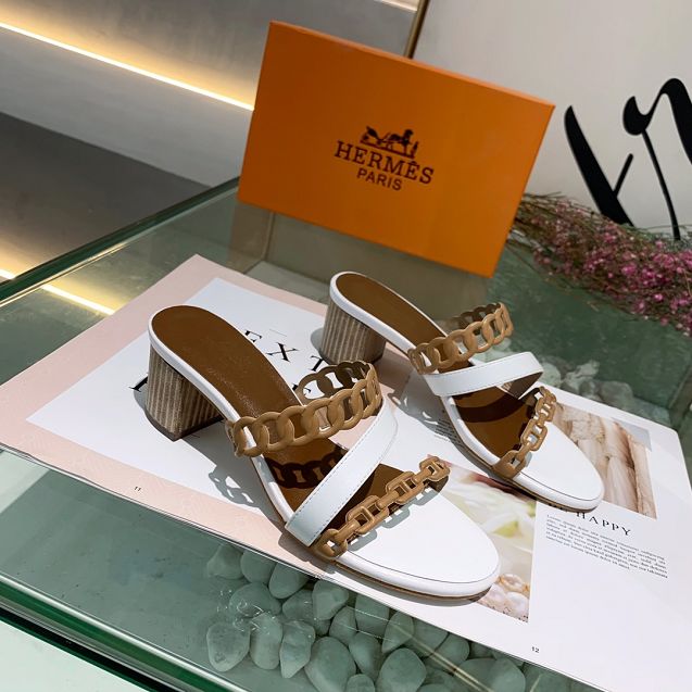 Hermes original calfskin 55mm sandal HS0053