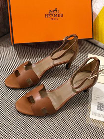 Hermes original calfskin 60mm sandal HS0058