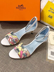 Hermes original calfskin 60mm sandal HS0059