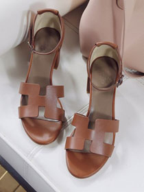 Hermes original calfskin 65mm sandal HS0082