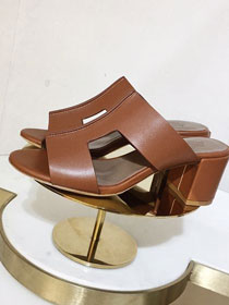 Hermes original calfskin 65mm sandal HS0083