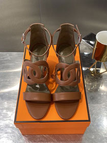 Hermes original calfskin 70mm sandal HS0112