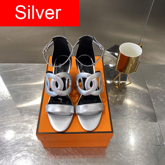 Hermes original calfskin 70mm sandal HS0112