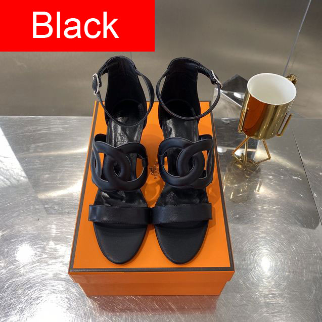 Hermes original calfskin 70mm sandal HS0112