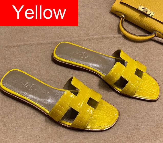 Hermes original crocodile leather sandal HS0119