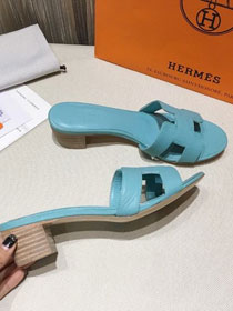 Hermes original epsom leather 50mm sandal HS0107