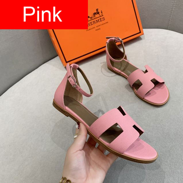 Hermes original epsom leather sandal HS0078
