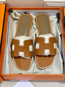 Hermes original epsom leather sandal HS0122-3