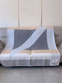 Hermes original cashmere blanket HB0068 grey