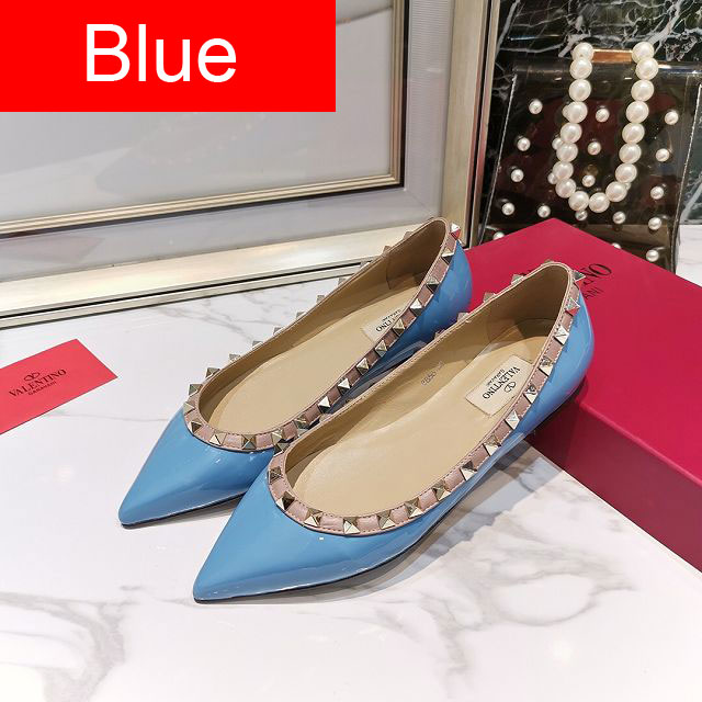 Valentino original patent calfskin flats VS0001