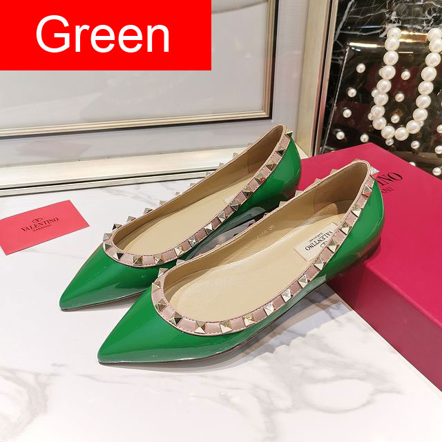 Valentino original patent calfskin flats VS0001