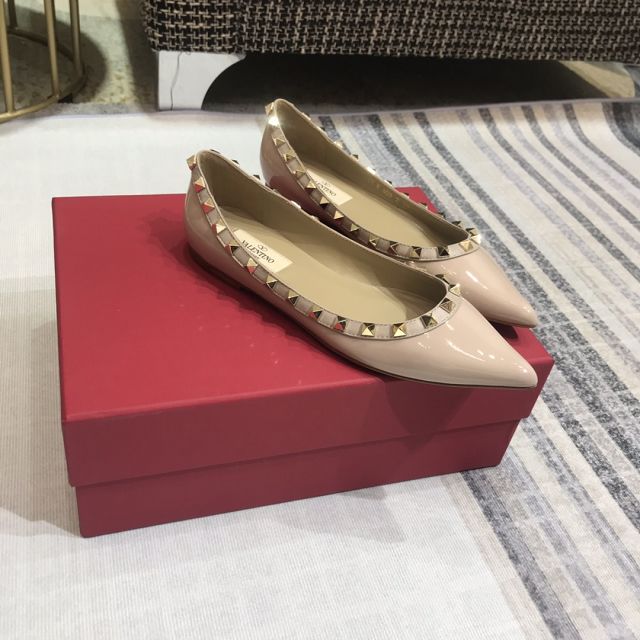 Valentino original patent calfskin flats VS0001