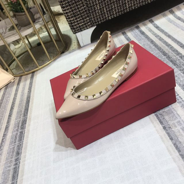 Valentino original patent calfskin flats VS0001