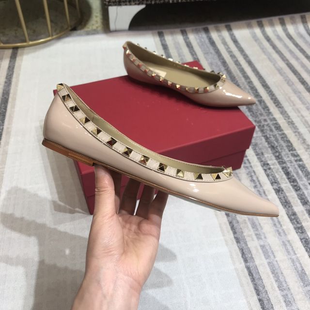 Valentino original patent calfskin flats VS0001