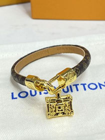Louis vuitton monogram canvas tribute bracelet M6442E