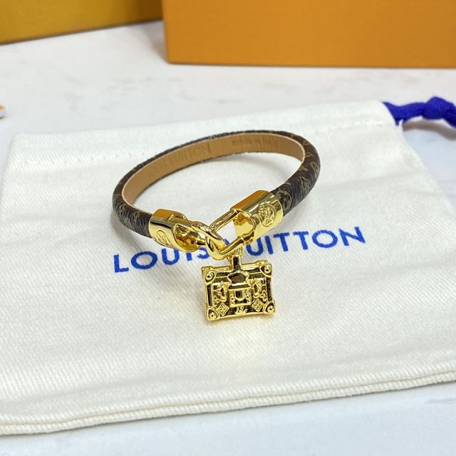 Louis vuitton monogram canvas tribute bracelet M6442E