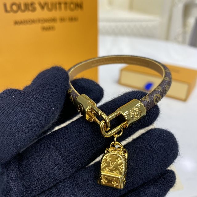 Louis vuitton monogram canvas tribute bracelet M6442E