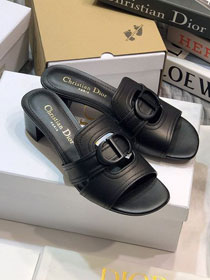 Dior orignal calfskin heeled slide DS0058