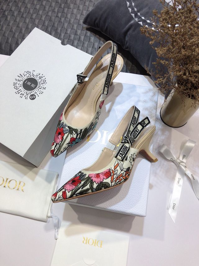 Dior orignal cotton pump DS0039 white