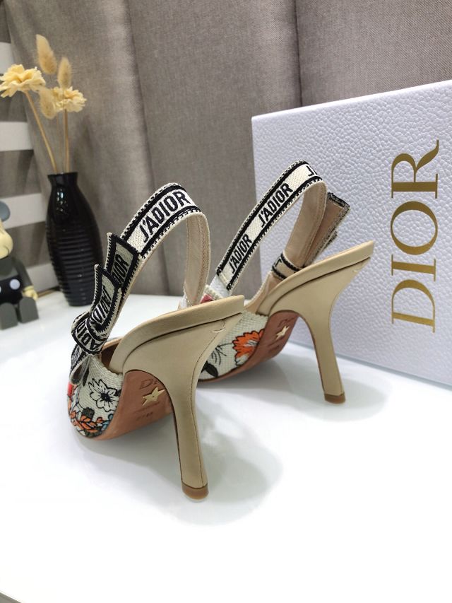 Dior orignal cotton pump DS0039 white