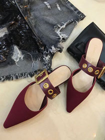 Dior orignal cotton pump DS0043 bordeaux