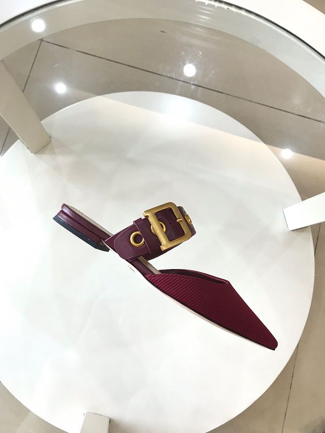 Dior orignal cotton pump DS0043 bordeaux