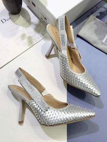 Dior orignal cotton pump DS0051 silver