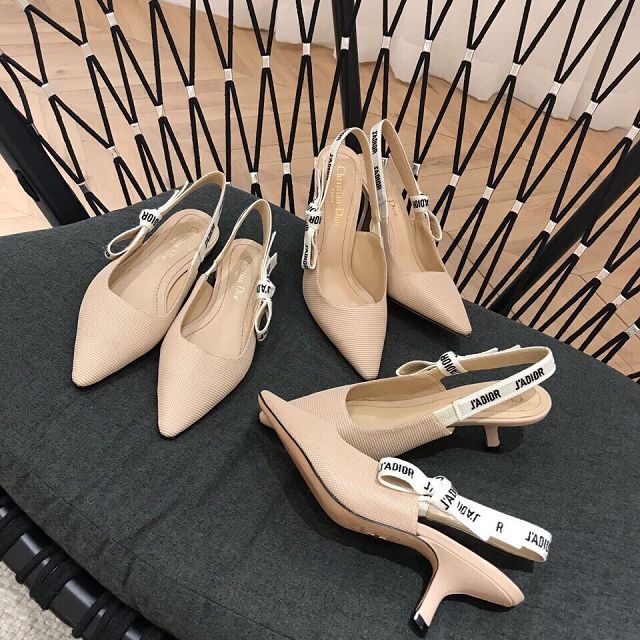 Dior orignal cotton pump DS0052 apricot