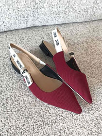 Dior orignal cotton pump DS0052 wine 