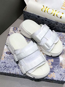 Dior orignal fabric slide DS0034 white