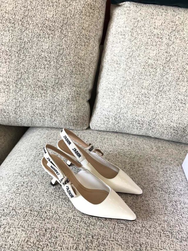 Dior orignal patent calfskin pump DS0052 white