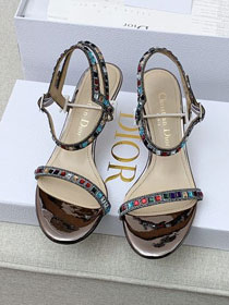 Dior original cotton 65mm heel sandal DS0097
